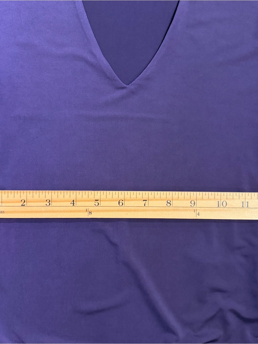 Express Body Contour V-Neck Long Sleeve Bodysuit Purple - XS - Picture 5 of 5